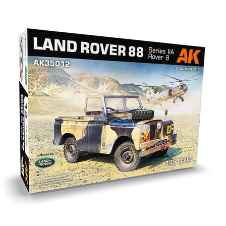 AK Interactive 35012, 1/35 Land Rover 88 Series IIA Rover B (Üstü Açık Jeep) Plastik maketi