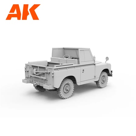AK Interactive 35012, 1/35 Land Rover 88 Series IIA Rover B (Üstü Açık Jeep) Plastik maketi
