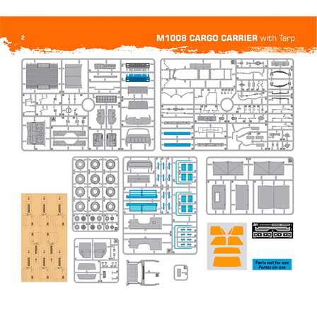 AK Interactive 35031, 1/35 GMC M1008 Brandalı Kargo Kamyonu Plastik maketi