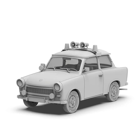 AK Interactive 35032, 1/35 Trabi 601 S Otomobil Plastik maketi