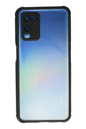 Oppo A54 4G Kılıf Miami Şeffaf Silikon - Siyah