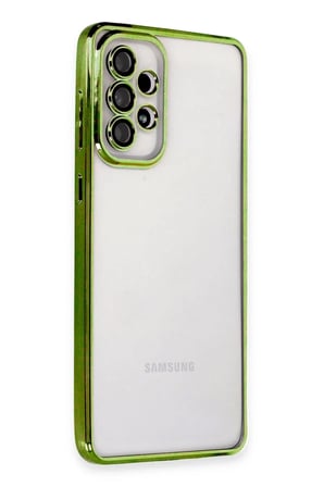Samsung Galaxy A53 5G Kılıf Razer Lensli Silikon - Yeşil