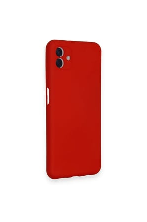 Samsung Galaxy A04 Kılıf Nano içi Kadife Silikon - Kırmızı