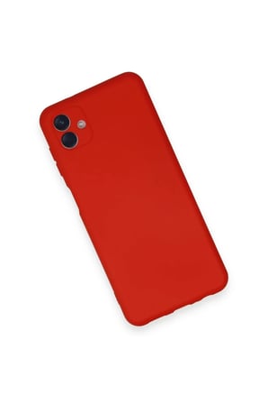 Samsung Galaxy A04 Kılıf Nano içi Kadife Silikon - Kırmızı