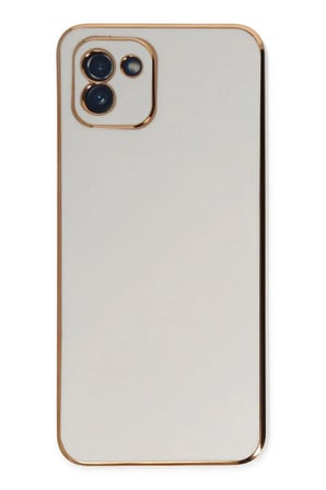 Samsung Galaxy A03 Kılıf Volet Silikon - Beyaz
