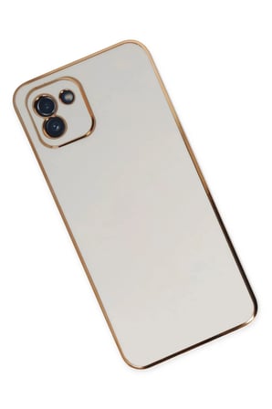 Samsung Galaxy A03 Kılıf Volet Silikon - Beyaz