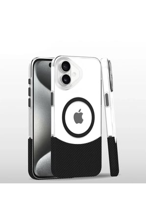 Joko Apple iPhone 16 Plus Carbon Puzzle Magsafe Kapak - Siyah