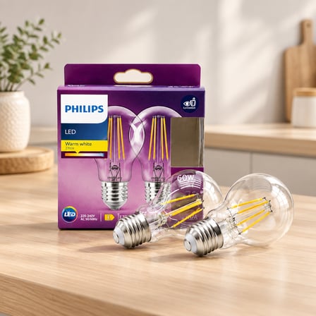 Led Filament Rustik Ampul E27 7W 806 Lumen Cam Gövde
