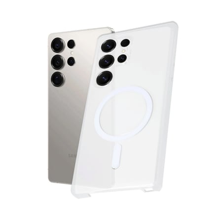 Samsung Galaxy S25 Ultra Kılıf Pc Zara Magsafe Şeffaf Kılıf - Şeffaf