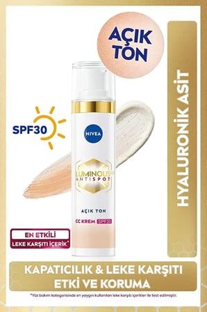 NIVEA Luminous630 CC Krem Açık Ton 40 ml