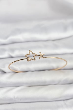 Yıldız Model Gold Renk Bileklik
