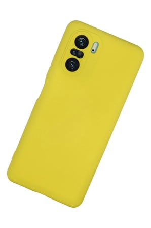 Xiaomi Poco F3 Kılıf Nano içi Kadife Silikon - Sarı