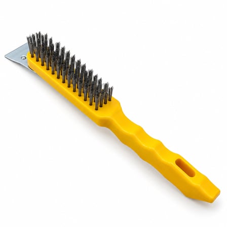 12 Adet 2IN1 Çelik Tel Fırça - Metal Kazıma Spatula 270MM