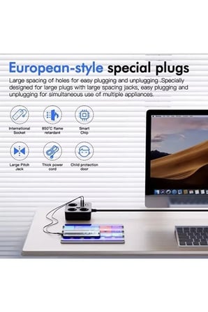 sonx Akım Korumalı Avrupa Tip-C USB Soket Kartı 2 Metre - Güvenli ve Uzun Kablo Çözümü