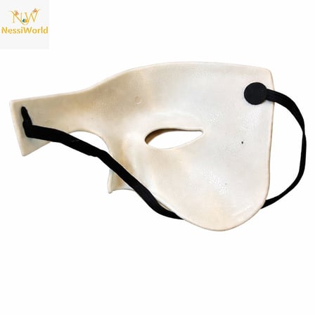 Beyaz Yarım Erkek Maske – Phantom Parti & Balo Maskesi