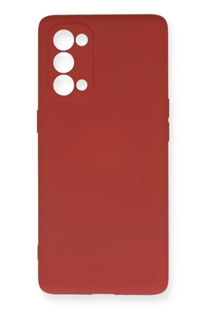 Oppo Reno 5 Pro Kılıf Nano içi Kadife Silikon - Kiremit