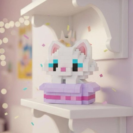 LZ-8641 LOZ KEDİ 170 PARÇA BLOCK OYUNCAK-MİNİ POŞET