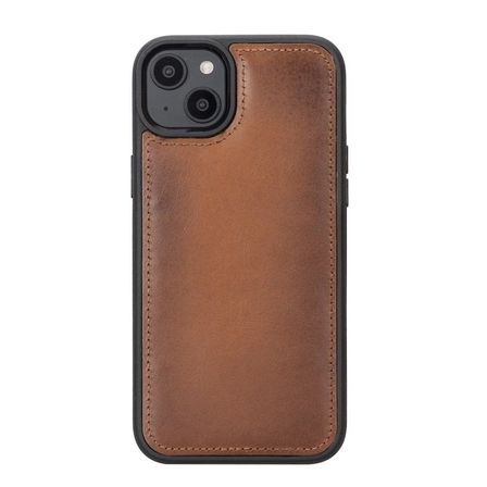 Apple iPhone 14 Plus Uyumlu Deri Cüzdanlı Kılıf MWWN RST2EF Taba
