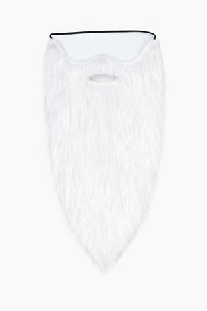 Beyaz Renk Lastikli Uzun Takma Sakal 40 cm
