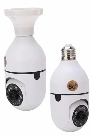 Güvenlik Kamerası Wi-Fi Özellikli 360 Derece Full Hd 1080p Ampül Kamera