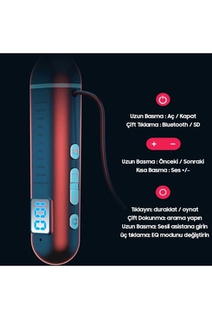 Fitness Tutkunu Boyundan Askılı Bluetooth Kulaklık 130 Saat Çalma Süresi