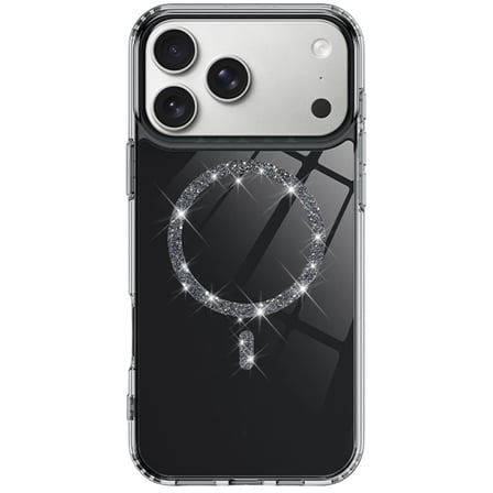 Apple İphone 17 Pro Max Live Diamond Magsafe Kapak - Siyah