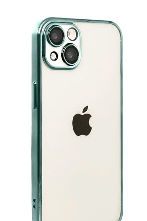 Apple iPhone 15 Razer Lensli Silikon - Yeşil