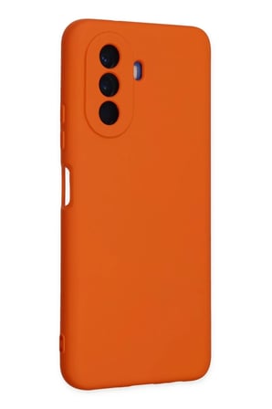 Huawei Nova Y70 Kılıf Nano içi Kadife Silikon - Turuncu