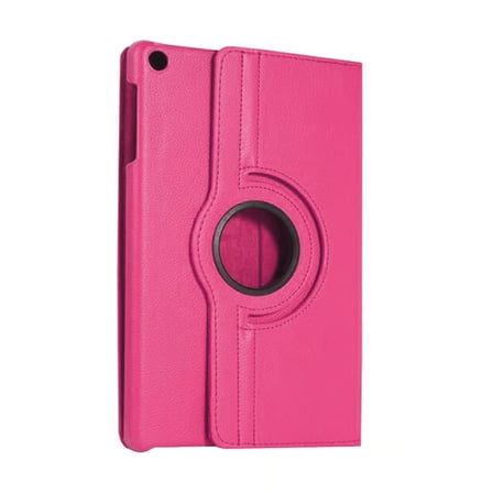 Samsung Galaxy Tab A11 360 Tablet Deri Kılıf - Pembe