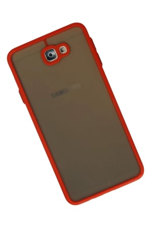 Samsung Galaxy J7 Prime Kılıf Montreal Silikon Kapak - Kırmızı