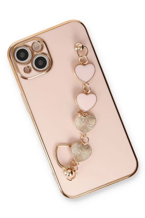 Apple iPhone 14 Kılıf Esila Silikon - Pudra