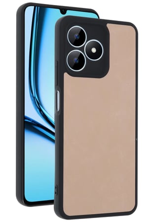 Realme Note 50 4G Kılıf Aras Deri Kapak - Pudra