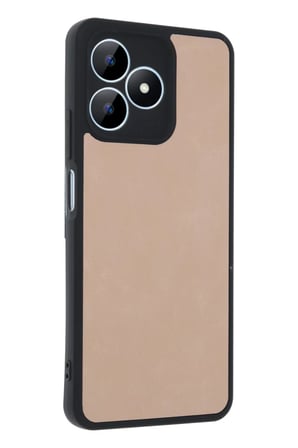 Realme Note 50 4G Kılıf Aras Deri Kapak - Pudra