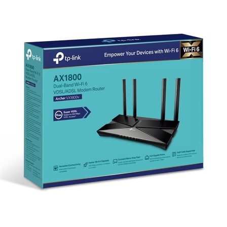 Archer VX1800V AX1800MBPS Dual Band WIFI6 Vdsl/adsl Kablosuz Router