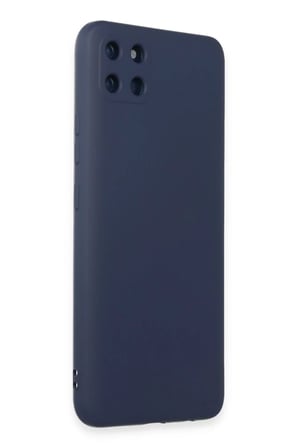 Realme C11 Kılıf Nano içi Kadife Silikon - Lacivert