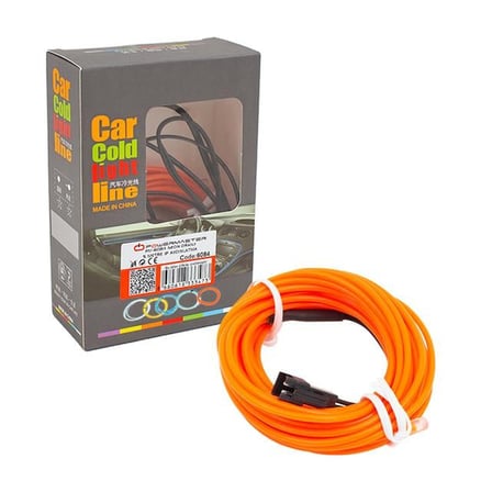5 Metre 5 Volt USB Adaptörlü Neon Oranj İp Aydınlatma PM-6084
