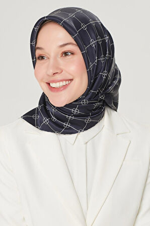 Armine Nostalji Serisi İpek Twill Eşarp 8555D-15
