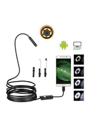 Endoskop 3 in 1 Yılan Kamera USB Micro Usb Type-C 20 Metre yumuşak Kablo