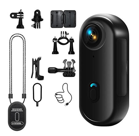 1080P Mini Vücut Aksiyon Kamerası Wifi Kask-Motosiklet-Gidon-Araç Uyumludur 
