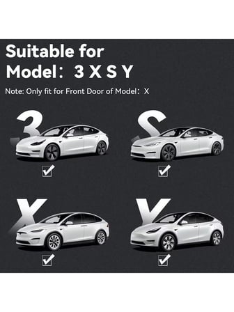 Tesla Model S Kapı Altı Hayalet Logo
