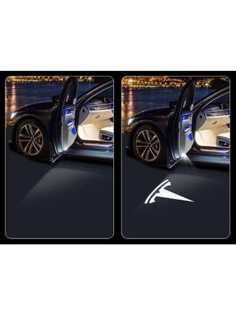 Tesla Model S Kapı Altı Hayalet Logo