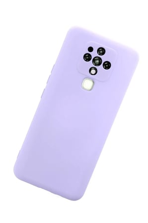 Tecno Camon 16 Kılıf Nano içi Kadife Silikon - Lila