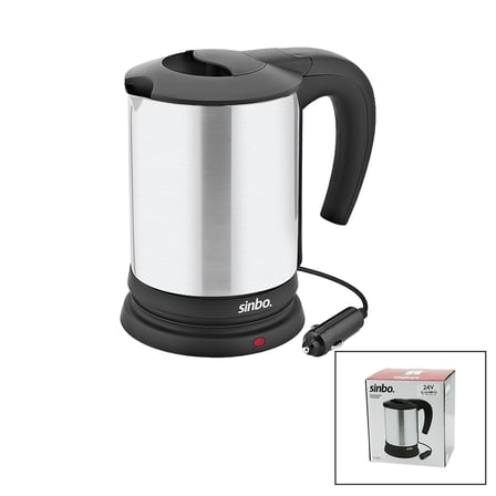 Araç İçi Kettle 24V 0.8L Paslanmaz Çelik 200W