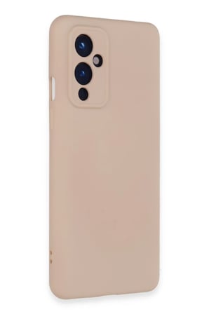 One Plus 9 Kılıf Nano içi Kadife Silikon - Pudra
