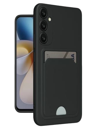 Samsung Galaxy A16 5G Kılıf Kelvin Kartvizitli Silikon - Siyah