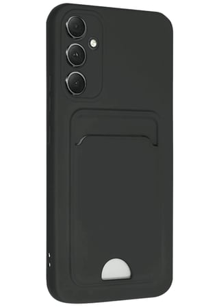 Samsung Galaxy A16 5G Kılıf Kelvin Kartvizitli Silikon - Siyah