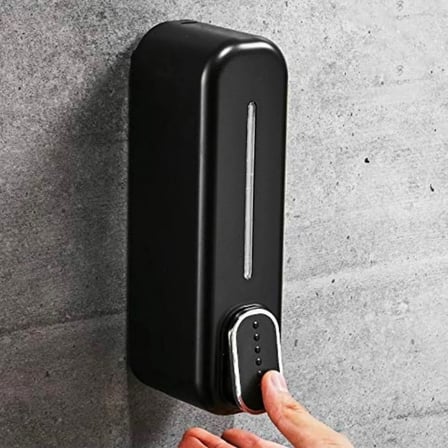 Buffer  Siyah Duvara Monte Sıvı Sabunluk Dispenser 300 ml