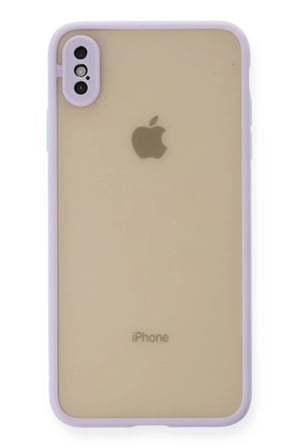 Apple iPhone XS Max Kılıf Montreal Silikon Kapak - Mor