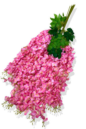 YAPAY SARKAN PEMBE AKASYA ÇİÇEĞİ 12 Lİ DEMET 3 DALLI