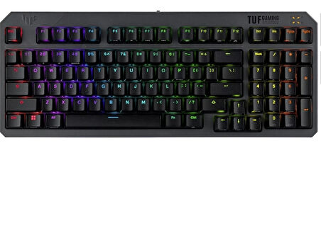 Asus Tuf Gamıng K3 Blue Swıtch/abs/tr Gen Iı Kompakt 97 Tuş Dizilimi, IP57 Su Geçirmezlik, Çıkarılabilir Üst Plaka ve Aura Sync